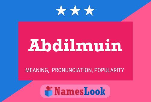 Abdilmuin Name Poster