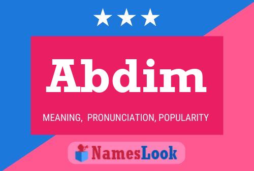 Abdim Name Poster