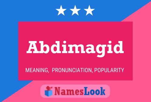 Abdimagid Name Poster