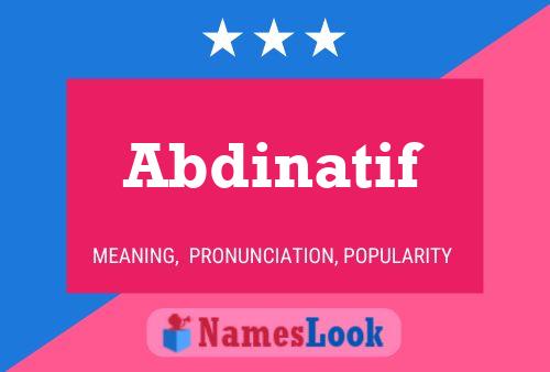 Abdinatif Name Poster