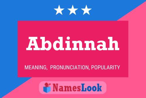 Abdinnah Name Poster