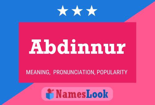 Abdinnur Name Poster