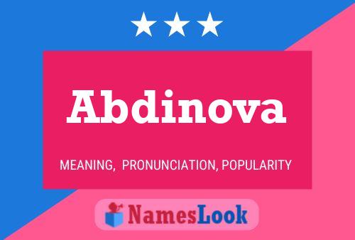 Abdinova Name Poster