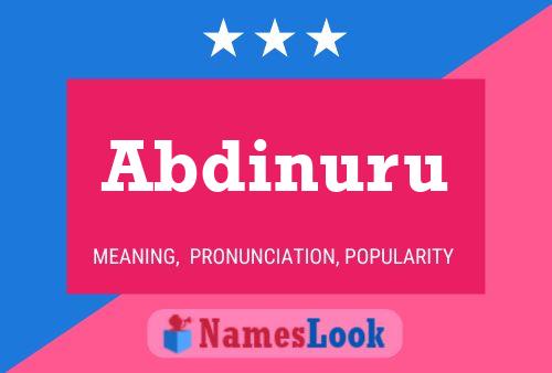 Abdinuru Name Poster