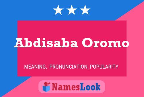 Abdisaba Oromo Name Poster