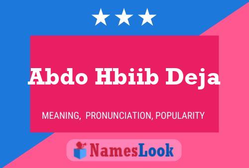 Abdo Hbiib Deja Name Poster