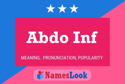 Abdo Inf Name Poster