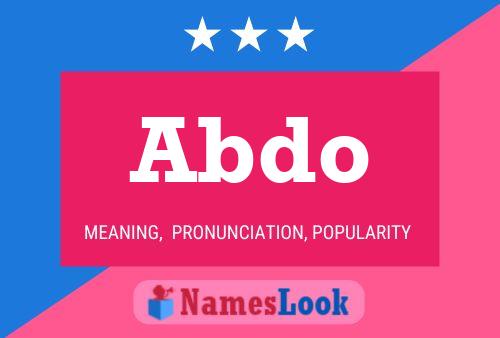 Abdo Name Poster