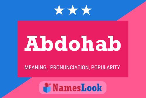 Abdohab Name Poster