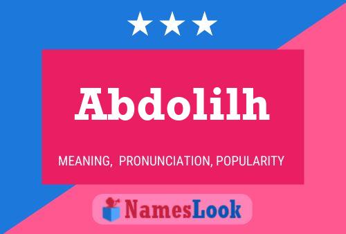 Abdolilh Name Poster