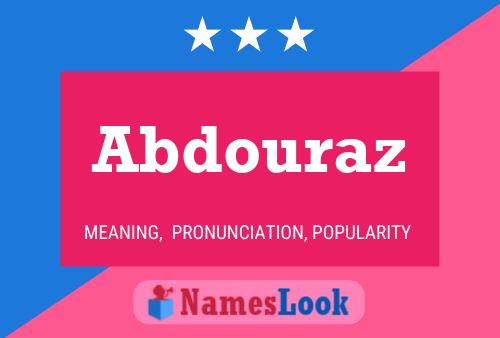 Abdouraz Name Poster