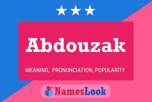 Abdouzak Name Poster