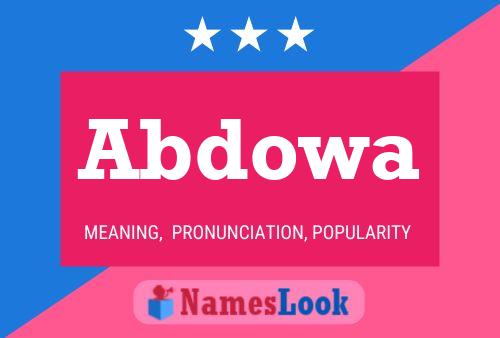 Abdowa Name Poster