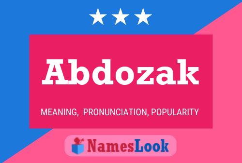 Abdozak Name Poster