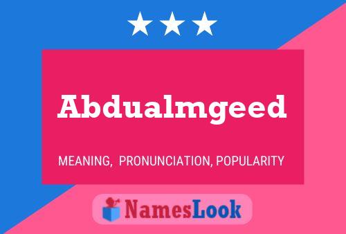 Abdualmgeed Name Poster