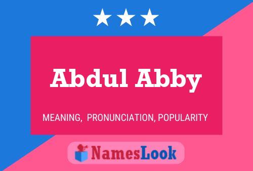 Abdul Abby Name Poster