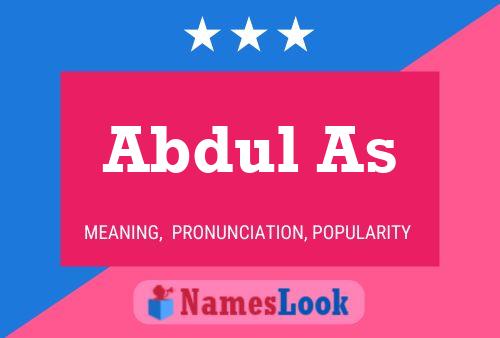 Abdul As Name Poster