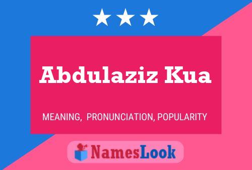 Abdulaziz Kua Name Poster