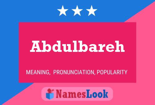 Abdulbareh Name Poster