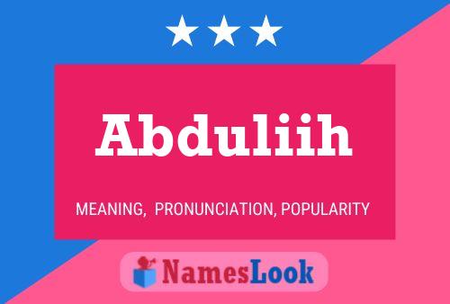 Abduliih Name Poster