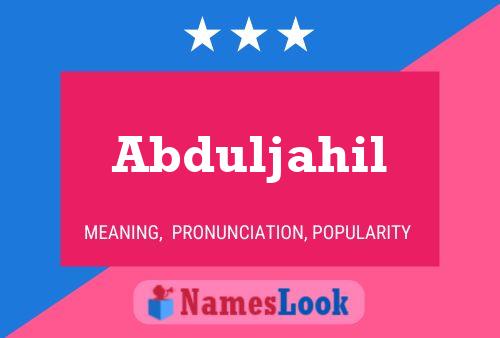 Abduljahil Name Poster