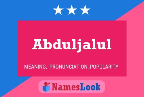 Abduljalul Name Poster