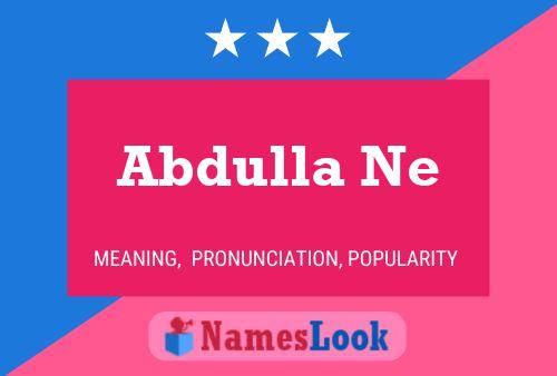 Abdulla Ne Name Poster