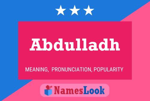 Abdulladh Name Poster