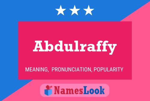 Abdulraffy Name Poster