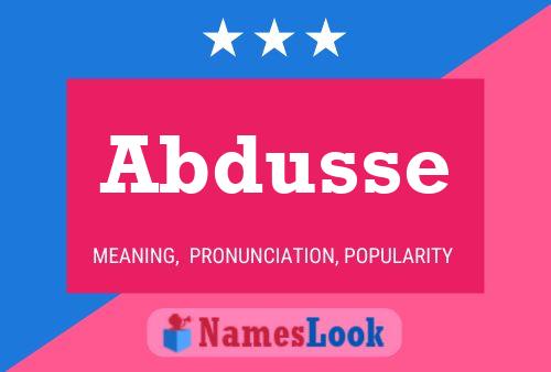 Abdusse Name Poster