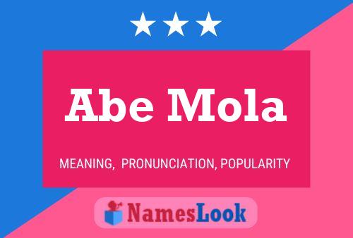 Abe Mola Name Poster