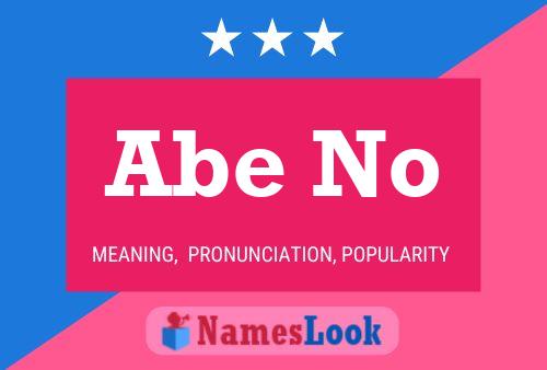 Abe No Name Poster