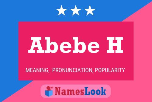 Abebe H Name Poster