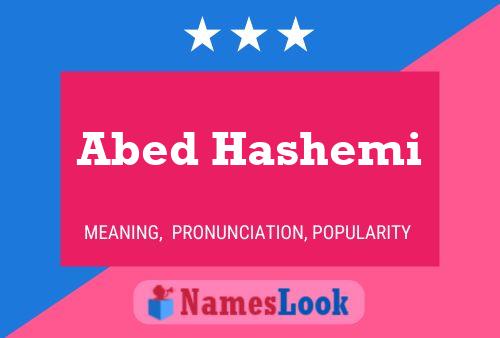 Abed Hashemi Name Poster