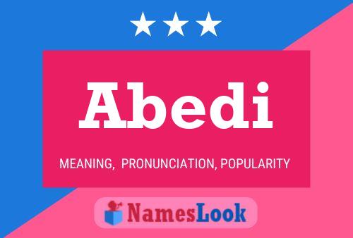 Abedi Name Poster