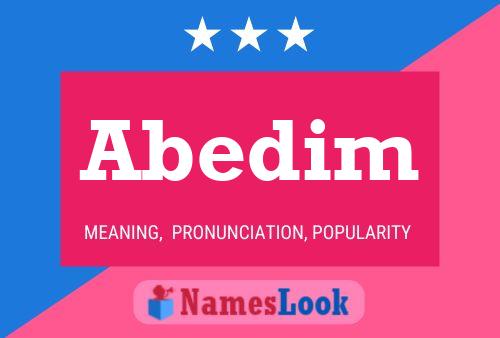 Abedim Name Poster