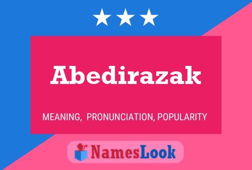 Abedirazak Name Poster