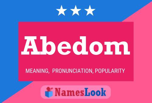 Abedom Name Poster