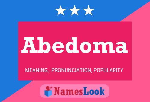 Abedoma Name Poster