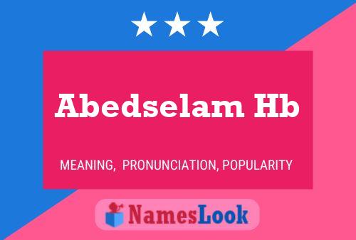 Abedselam Hb Name Poster