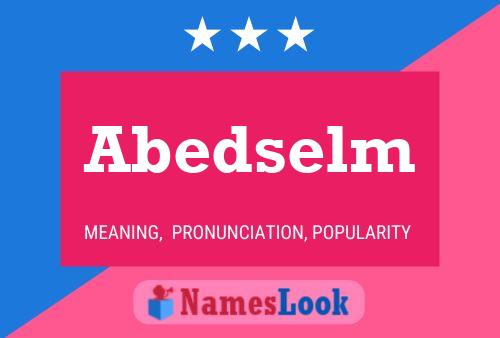 Abedselm Name Poster