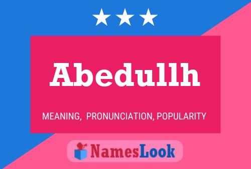 Abedullh Name Poster