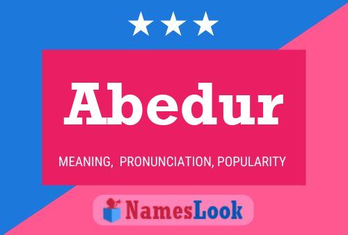 Abedur Name Poster