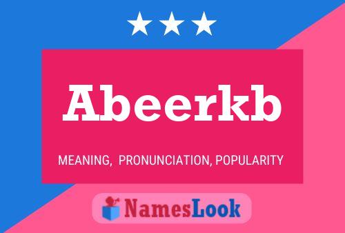 Abeerkb Name Poster