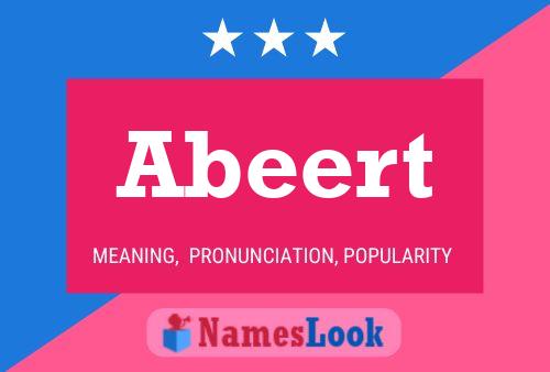 Abeert Name Poster