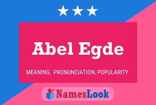 Abel Egde Name Poster