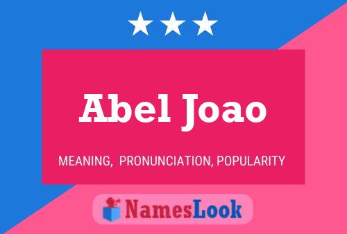 Abel Joao Name Poster