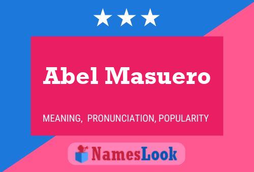 Abel Masuero Name Poster