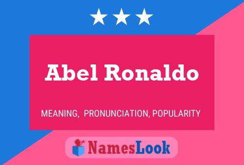 Abel Ronaldo Name Poster