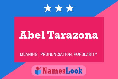 Abel Tarazona Name Poster